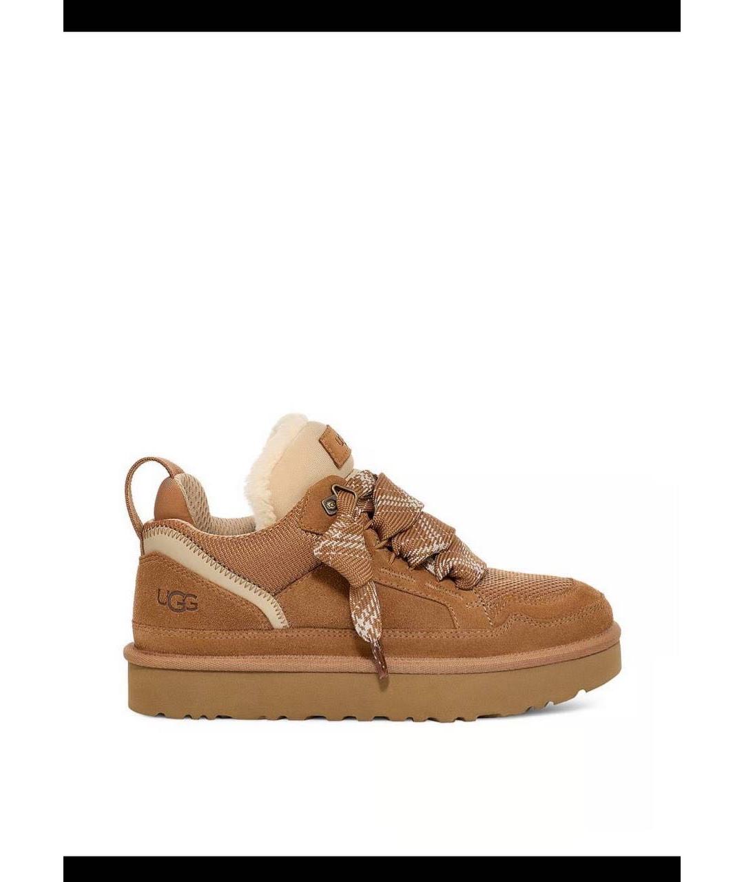 UGG AUSTRALIA Бежевые замшевые ботинки, фото 6