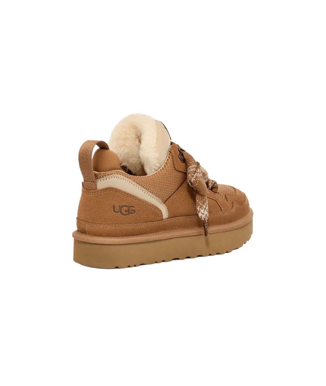 UGG AUSTRALIA Бежевые замшевые ботинки, фото 4