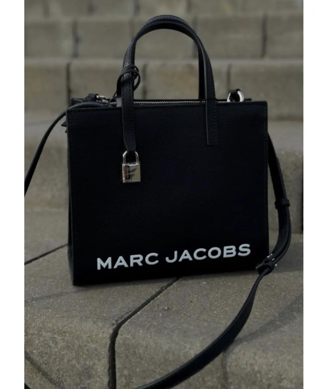 MARC JACOBS Черная кожаная сумка с короткими ручками, фото 5