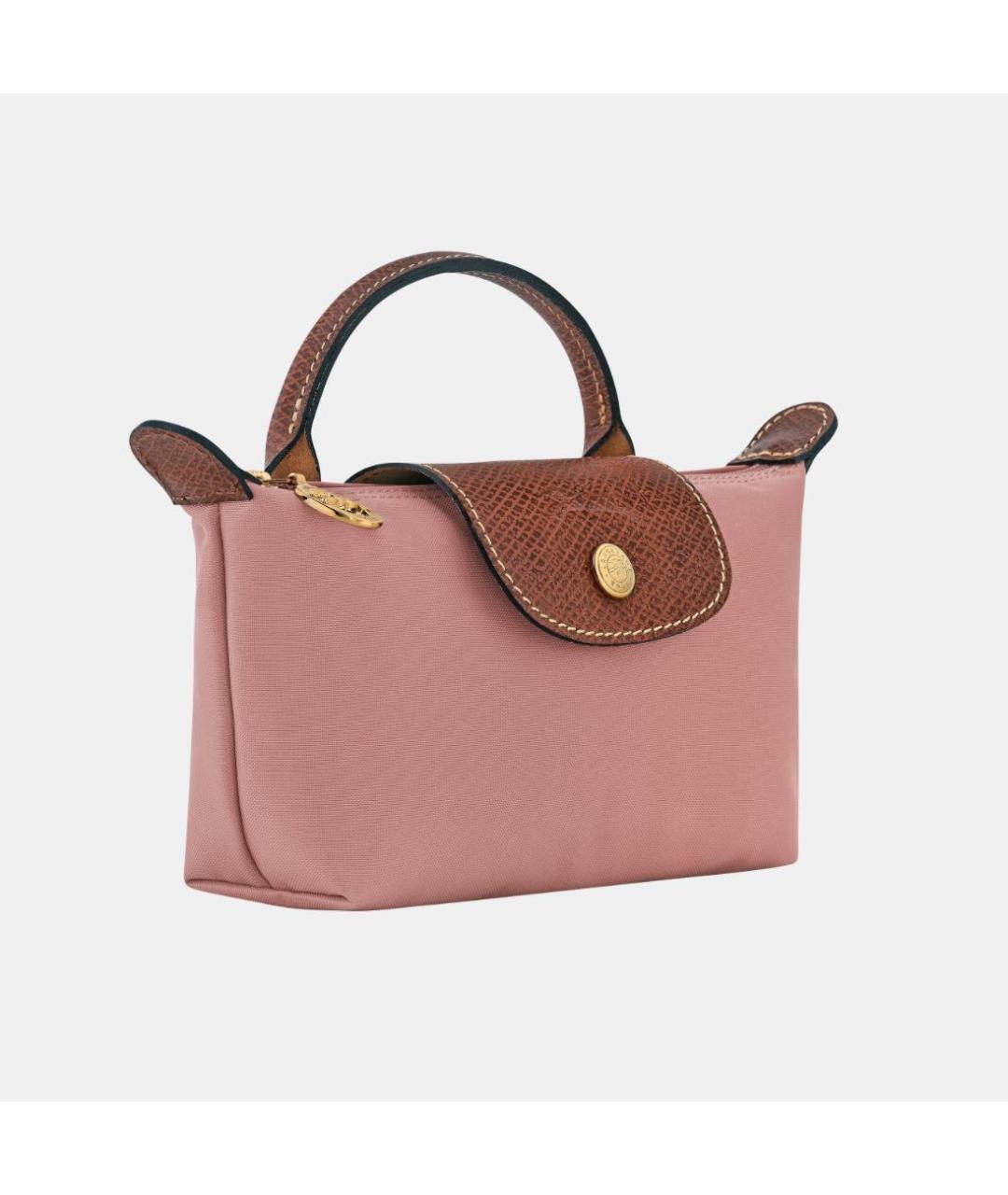 LONGCHAMP Розовая кожаная сумка через плечо, фото 2