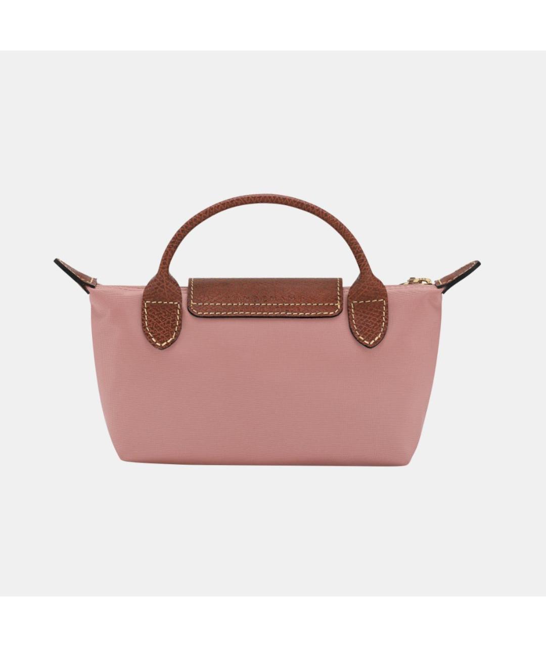 LONGCHAMP Розовая кожаная сумка через плечо, фото 3