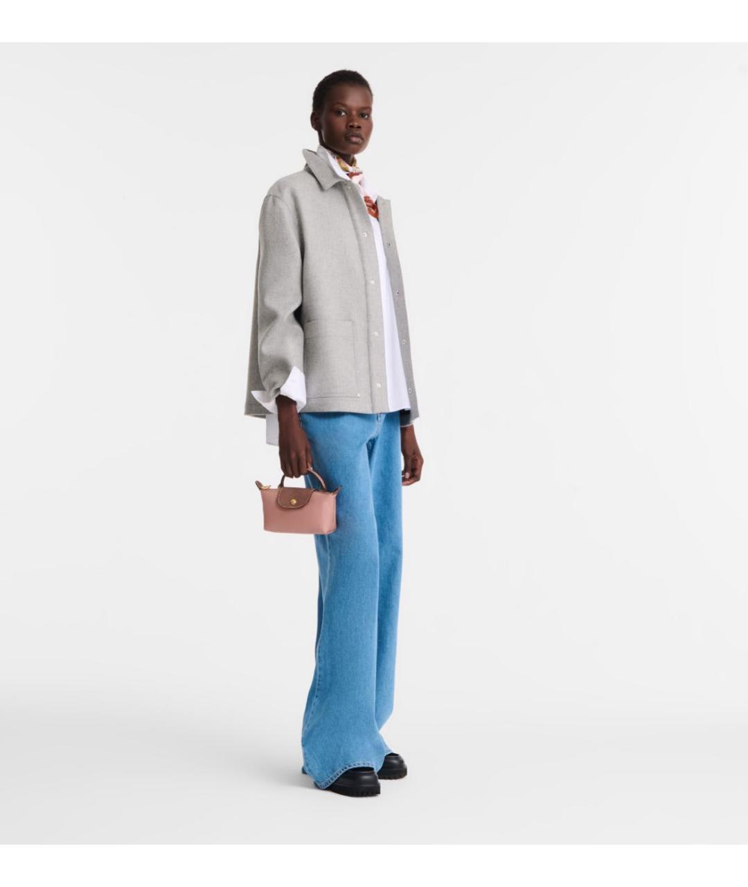 LONGCHAMP Розовая кожаная сумка через плечо, фото 7