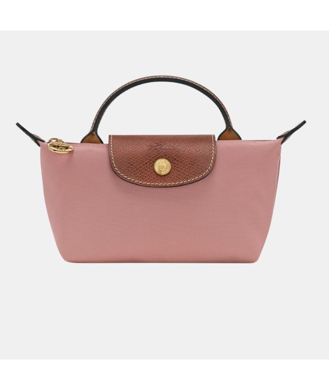 LONGCHAMP Розовая кожаная сумка через плечо, фото 8