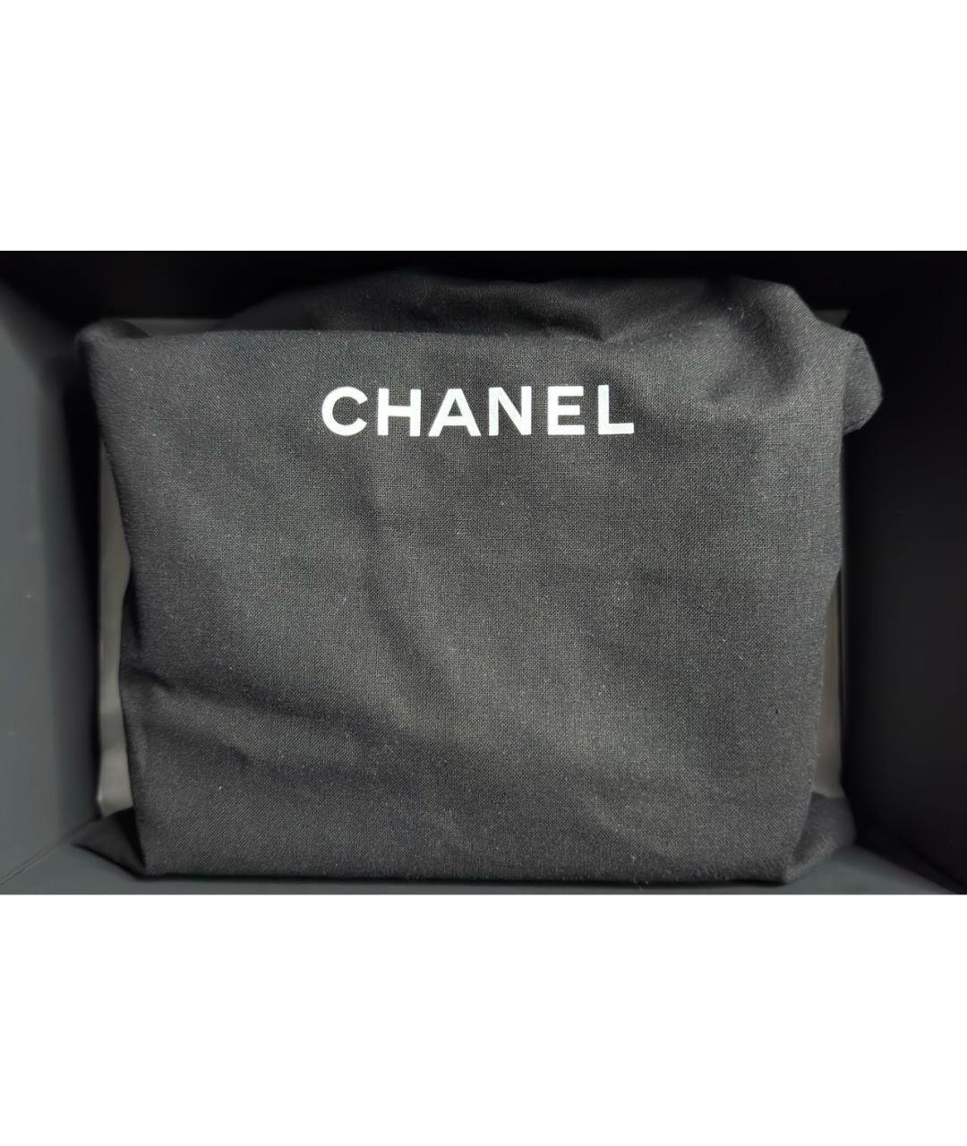 CHANEL Черная кожаная сумка через плечо, фото 7