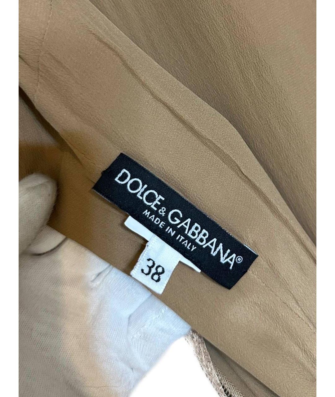 DOLCE&GABBANA Коричневое платье, фото 3