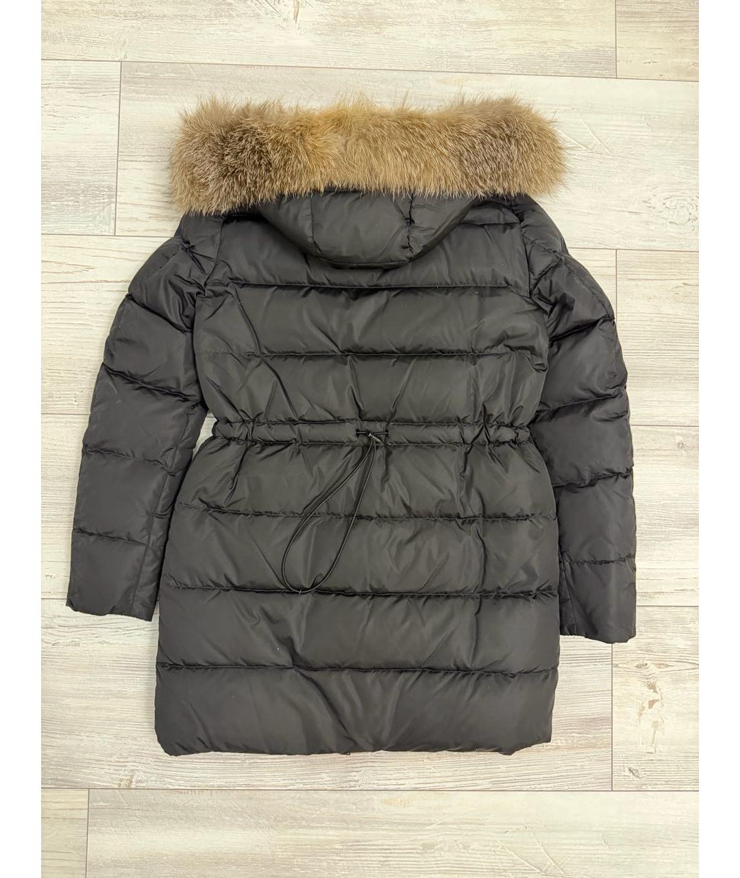 MONCLER Черный пуховик, фото 3