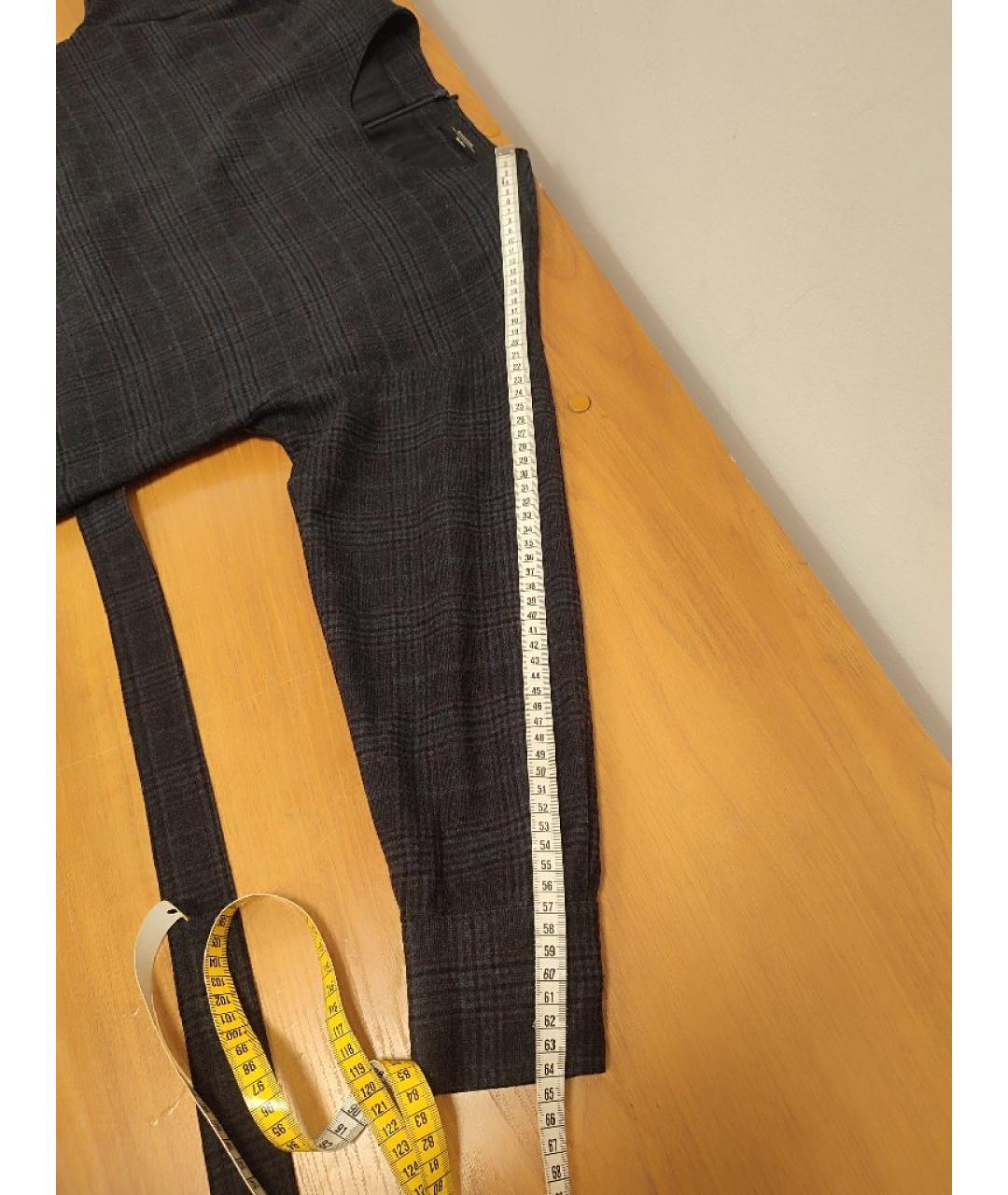 WEEKEND MAX MARA Серое шерстяное повседневное платье, фото 8