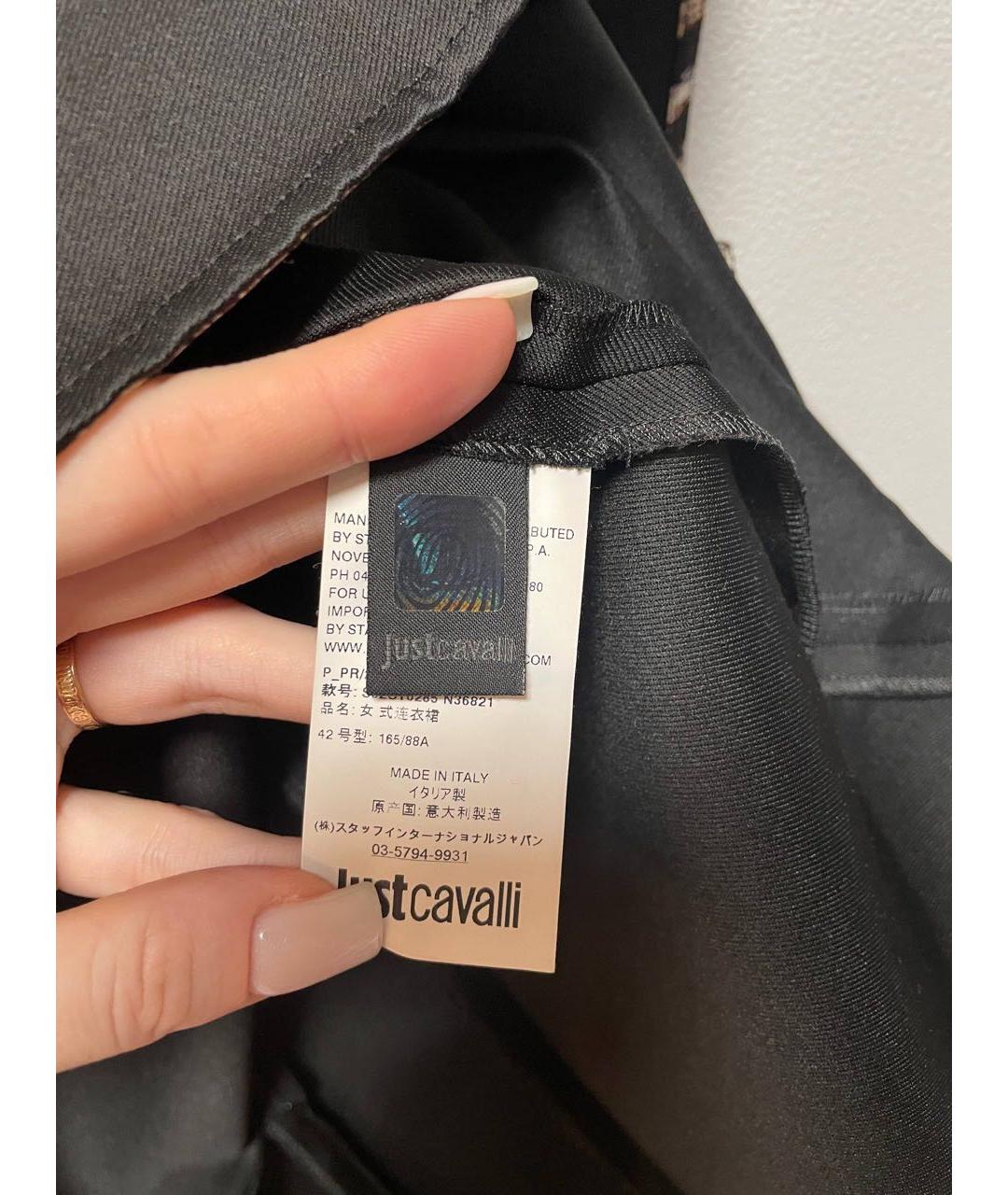JUST CAVALLI Черное коктейльное платье, фото 6