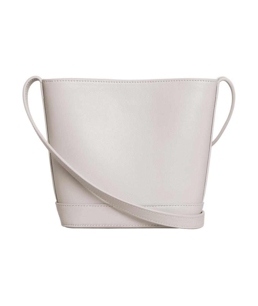 CELINE Белая кожаная сумка через плечо, фото 2