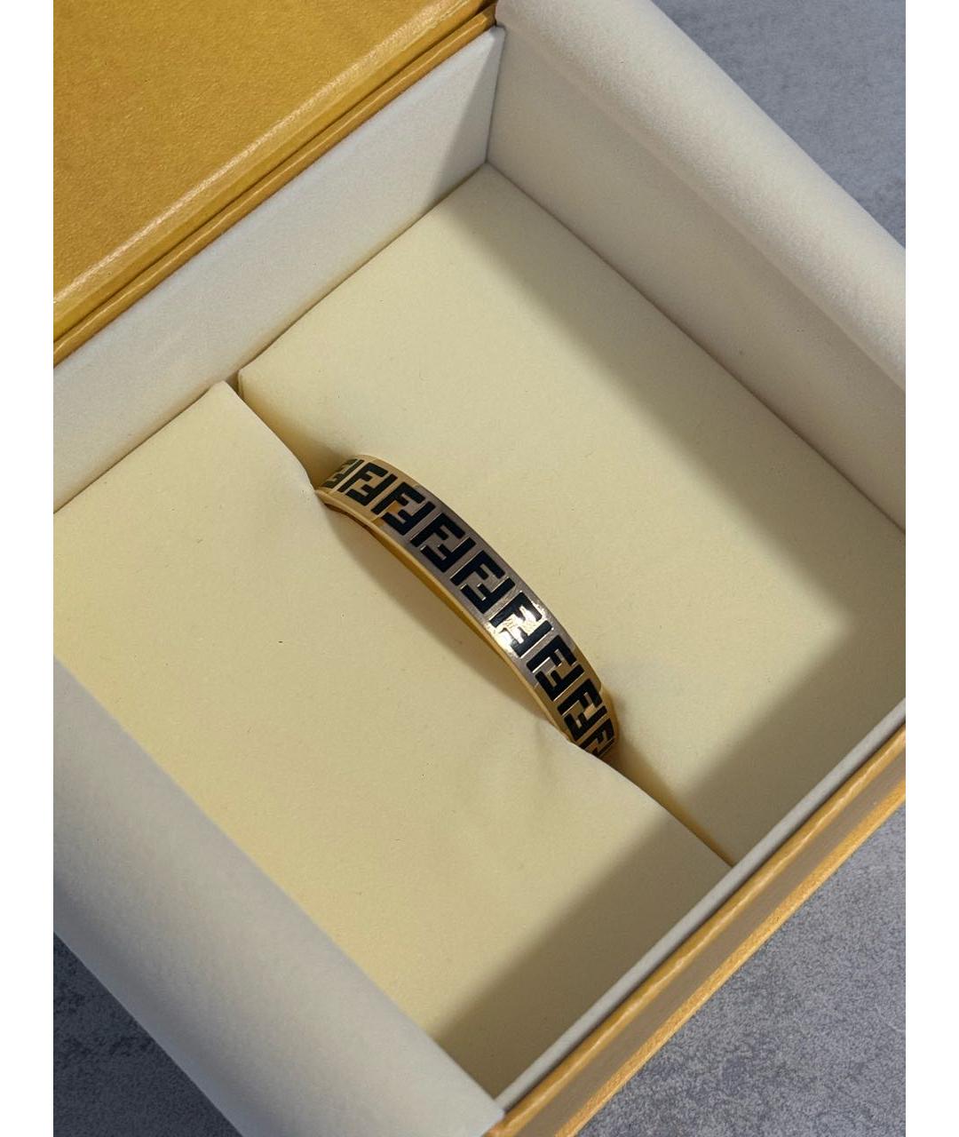 FENDI Золотой латунный браслет, фото 2