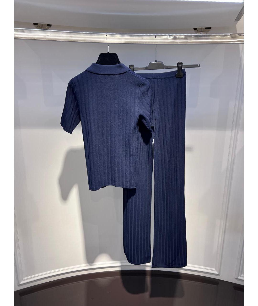 SPORTY AND RICH Синий вискозный спортивные костюмы, фото 2