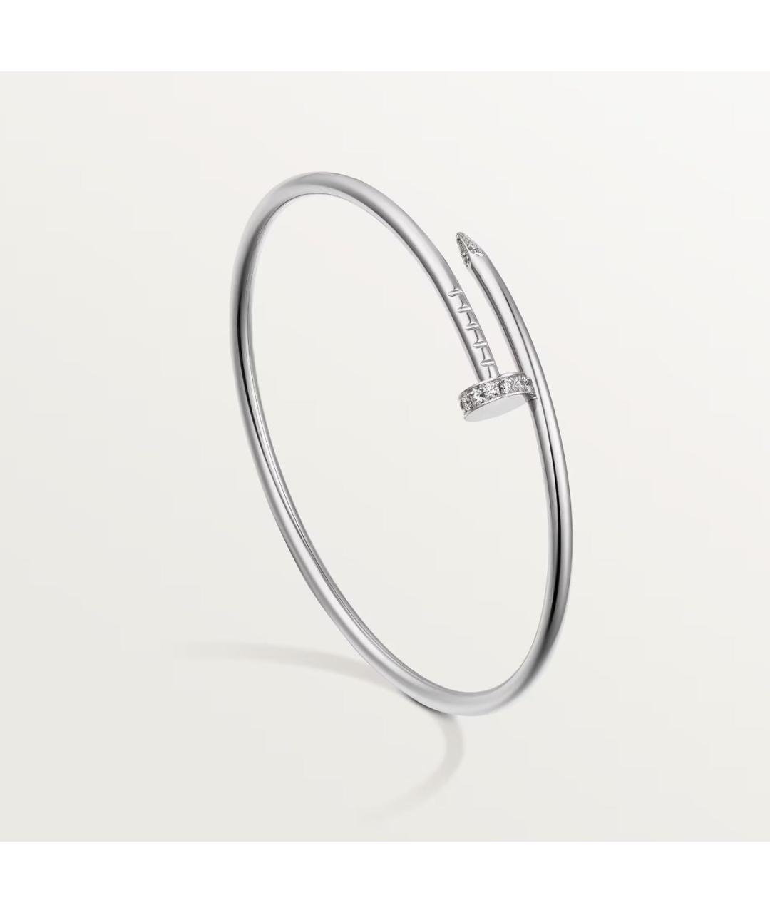 CARTIER Серебрянный браслет из белого золота, фото 2