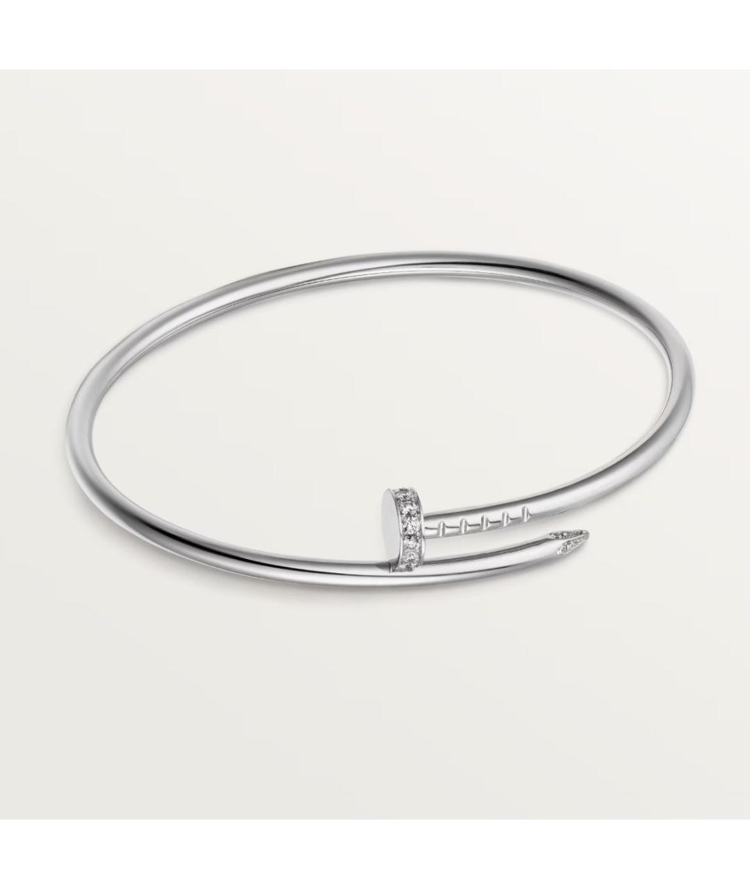 CARTIER Серебрянный браслет из белого золота, фото 6