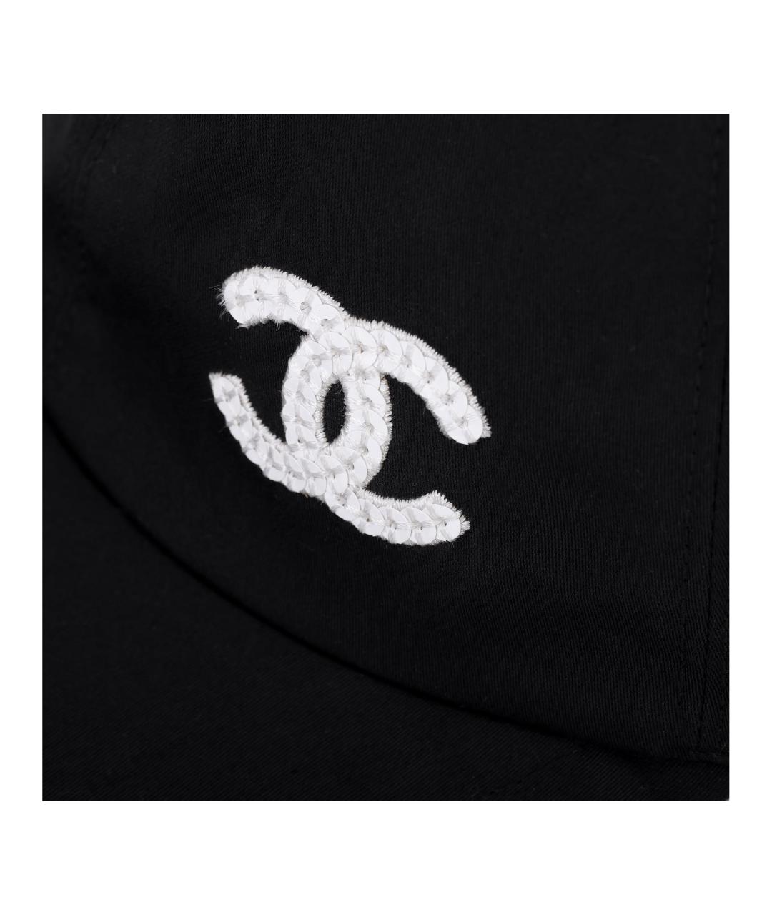 CHANEL Черная кепка, фото 5