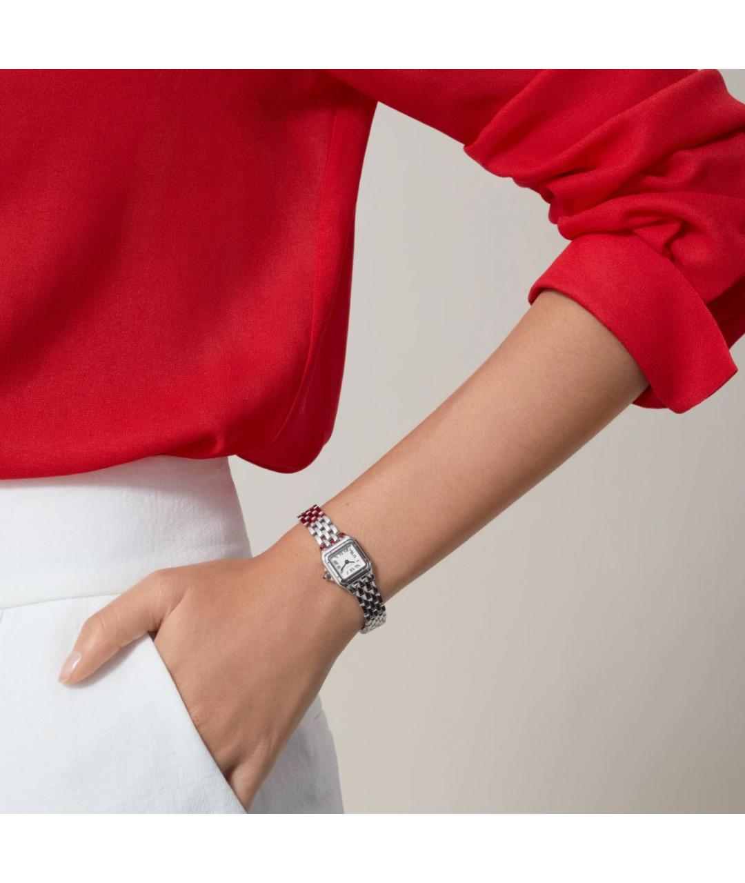 CARTIER Серебряные часы из белого золота, фото 2