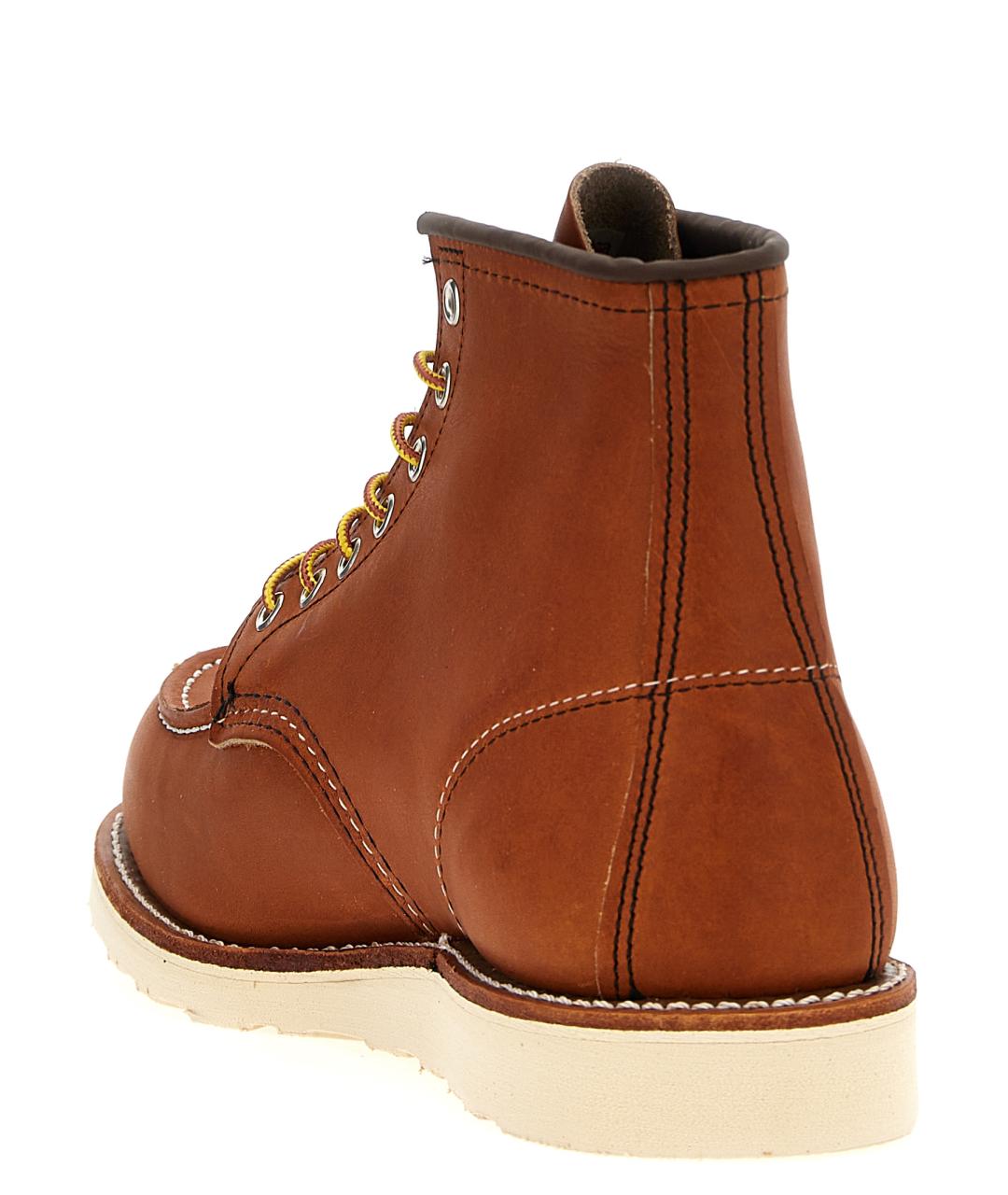 RED WING Коричневые кожаные высокие ботинки, фото 3