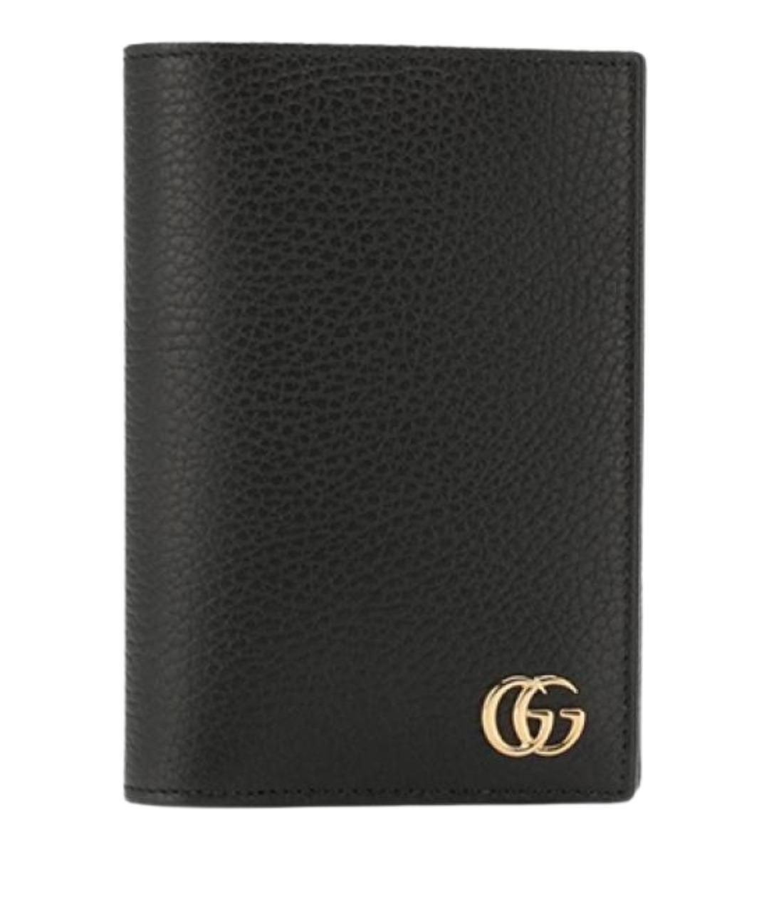 GUCCI Черный кожаный кошелек, фото 1