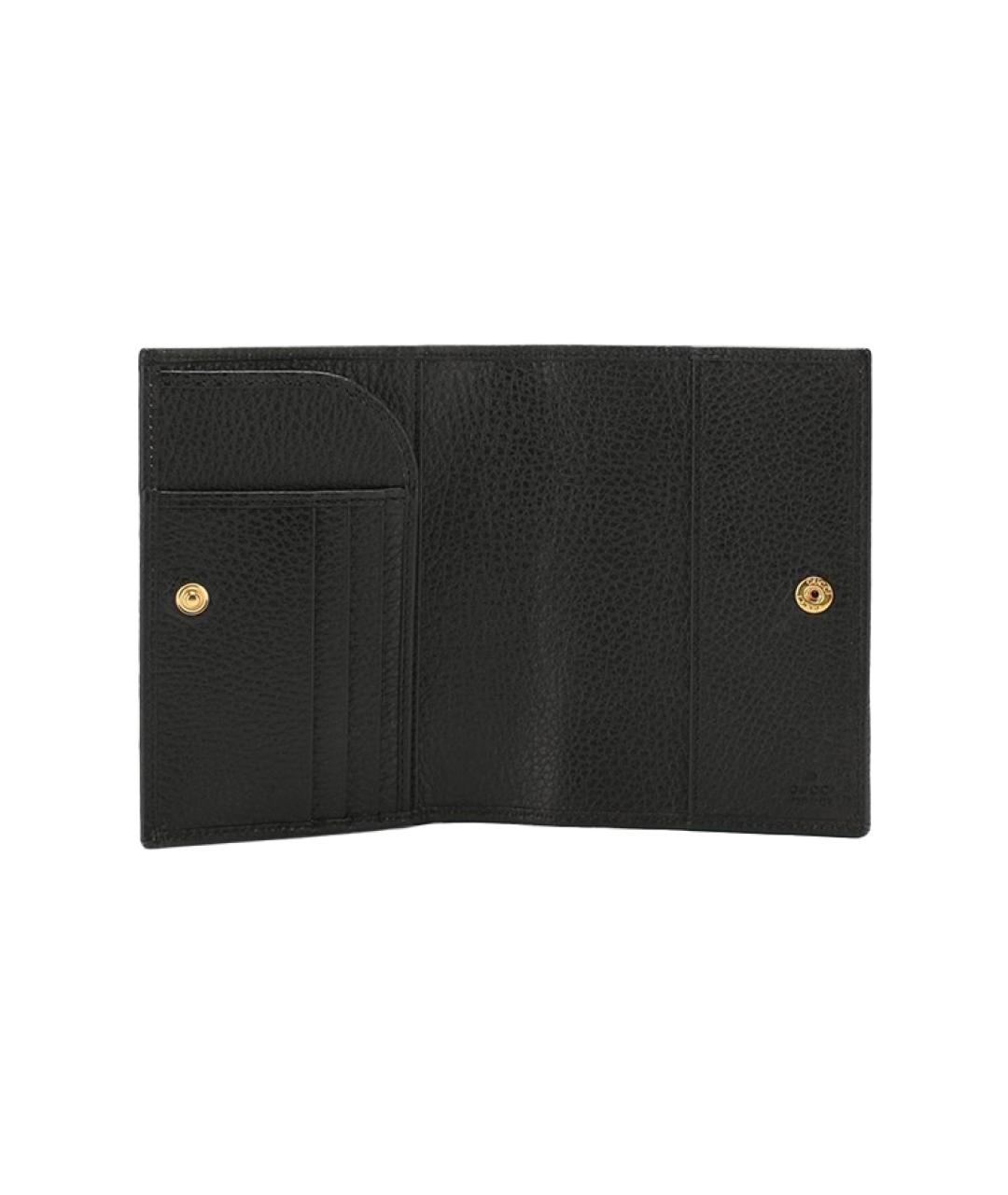 GUCCI Черный кожаный кошелек, фото 3