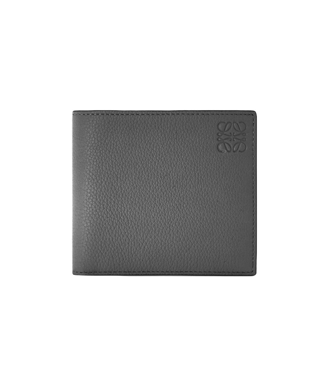 LOEWE Серый кожаный кошелек, фото 1