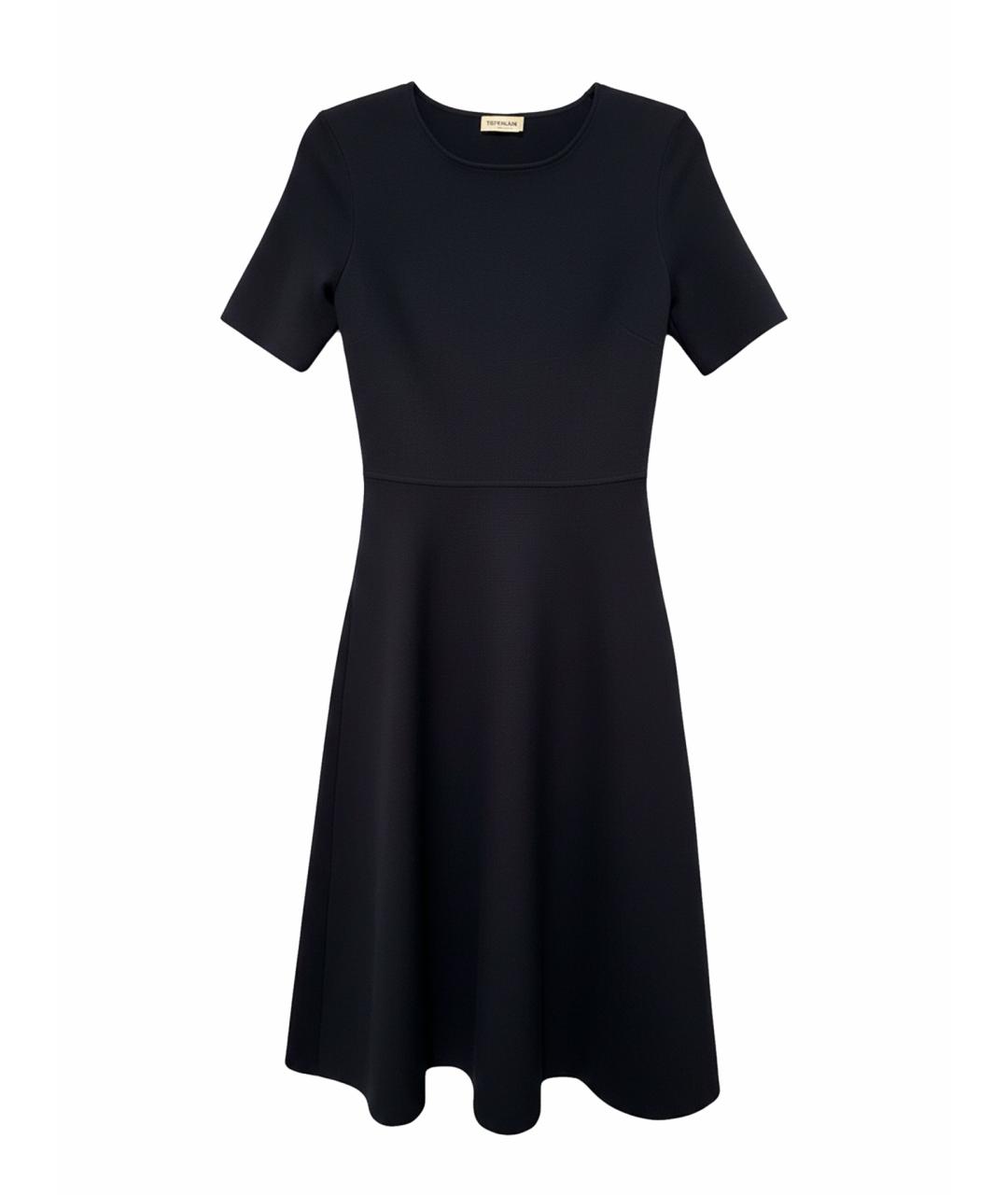 P.A.R.O.S.H. Темно-синее шерстяное повседневное платье, фото 1