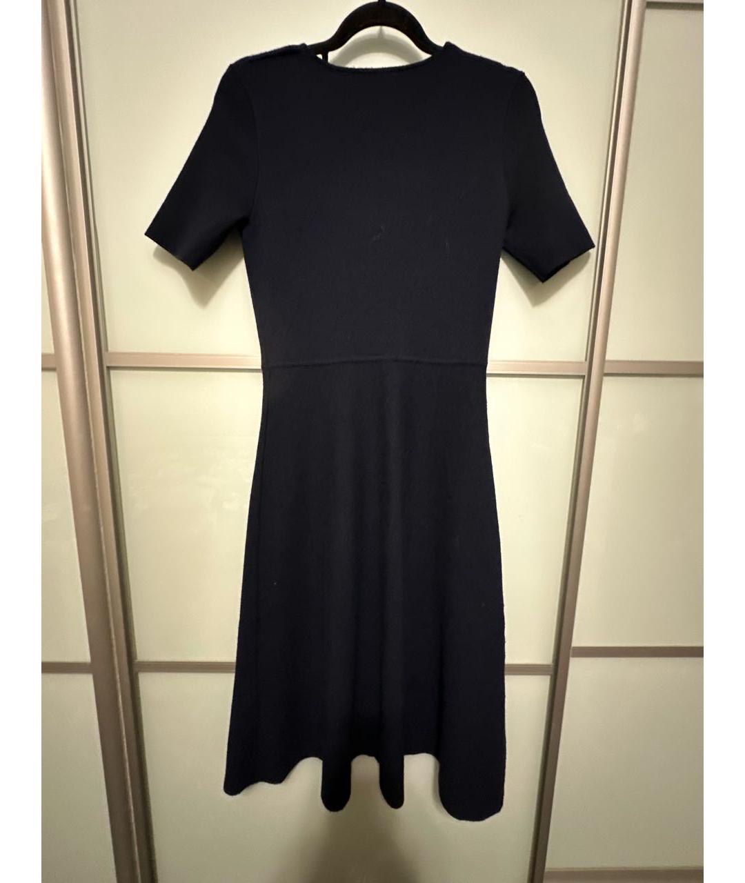 P.A.R.O.S.H. Темно-синее шерстяное повседневное платье, фото 2