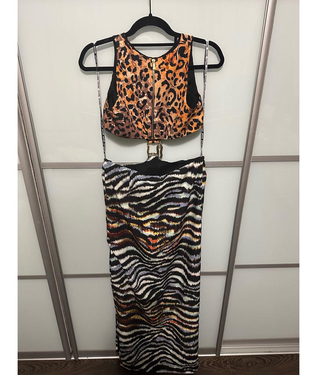 JUST CAVALLI Мульти полиэстеровое вечернее платье, фото 2