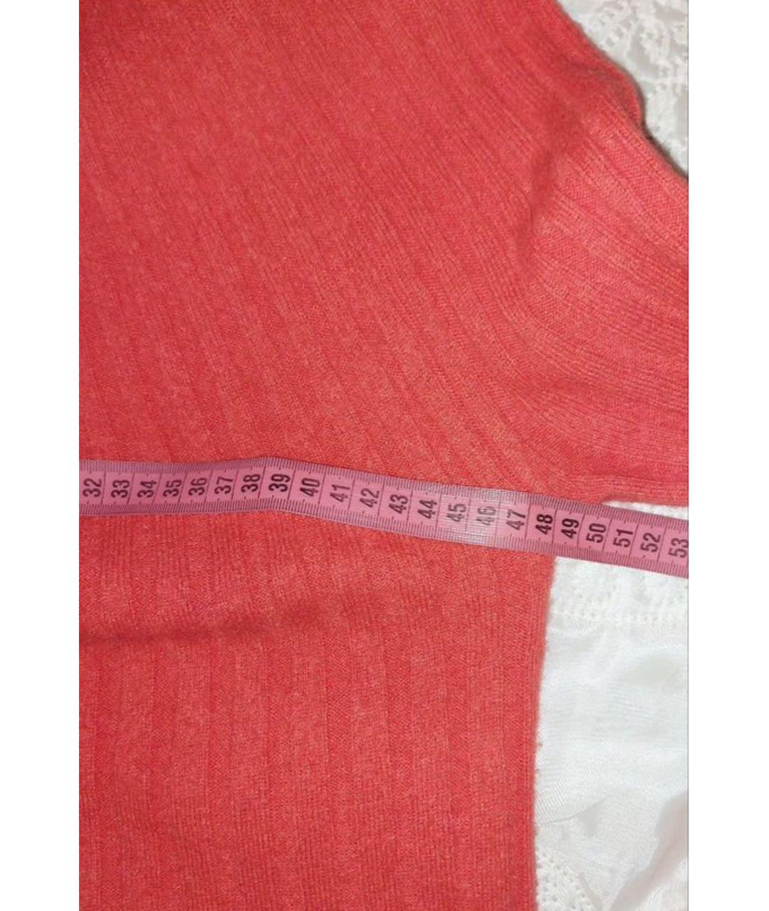 LORO PIANA Оранжевое кашемировое повседневное платье, фото 5