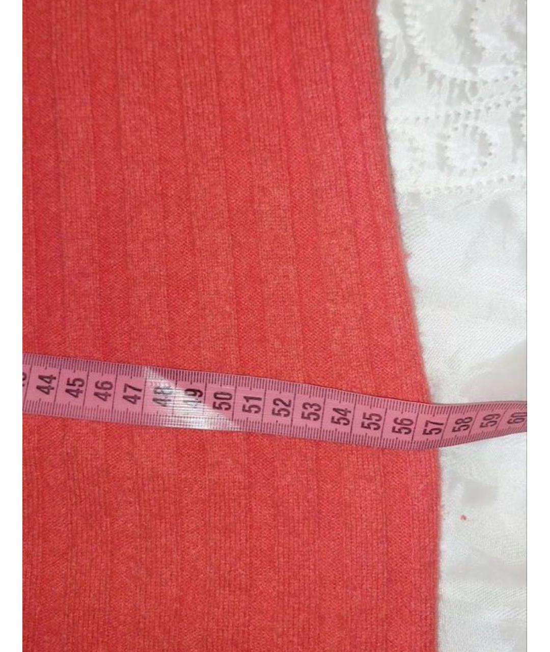 LORO PIANA Оранжевое кашемировое повседневное платье, фото 7