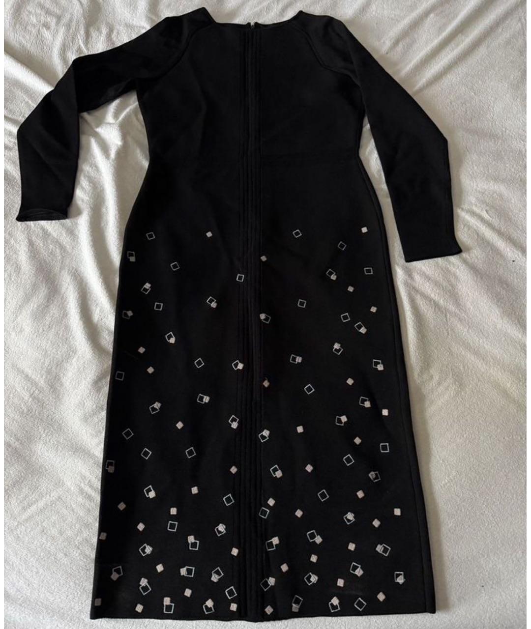 GIORGIO ARMANI Черное вискозное вечернее платье, фото 6