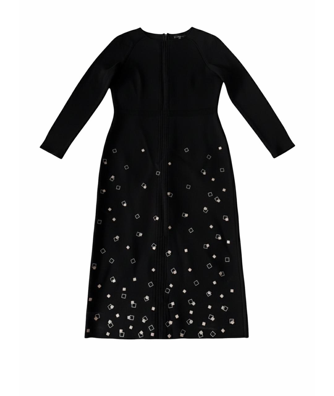 GIORGIO ARMANI Черное вискозное вечернее платье, фото 1