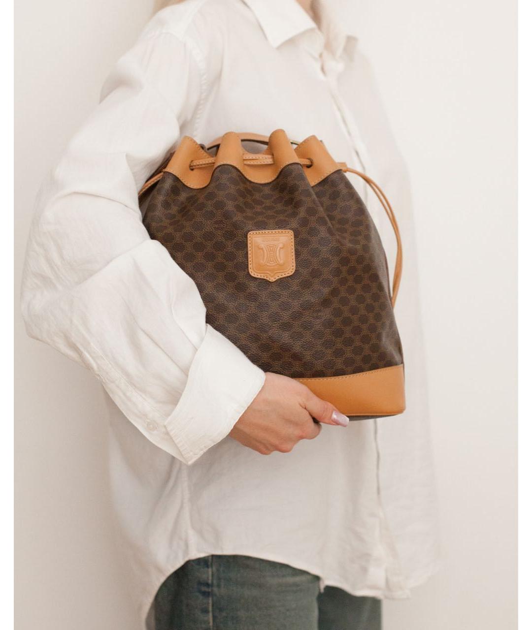 CELINE Коричневая сумка через плечо, фото 3