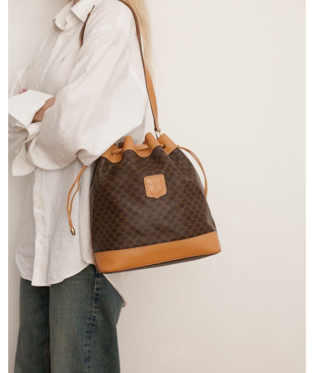 CELINE Коричневая сумка через плечо, фото 2