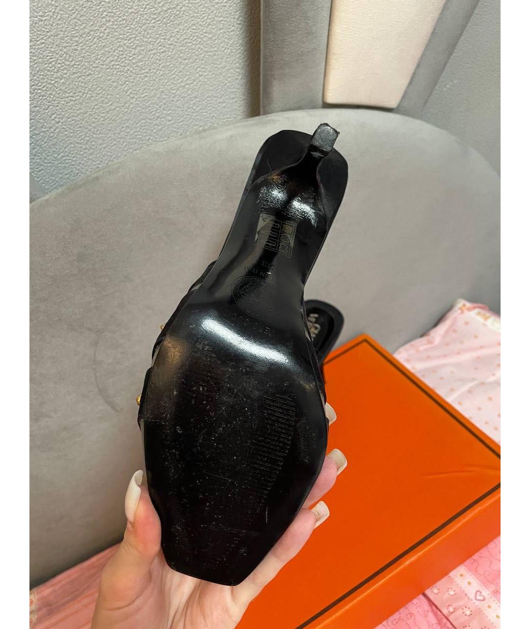 VERSACE Черные туфли, фото 6