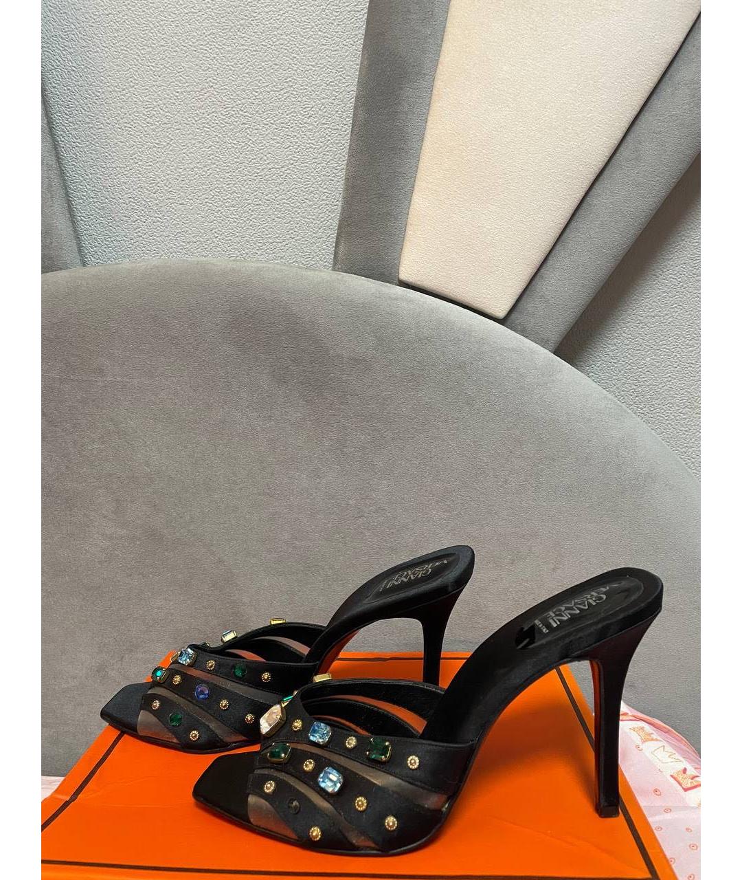 VERSACE Черные туфли, фото 9