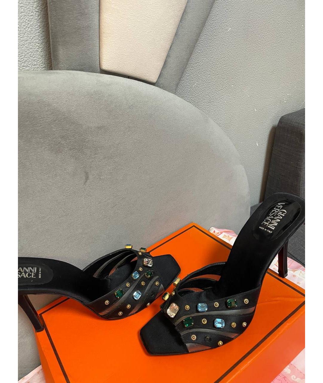 VERSACE Черные туфли, фото 8