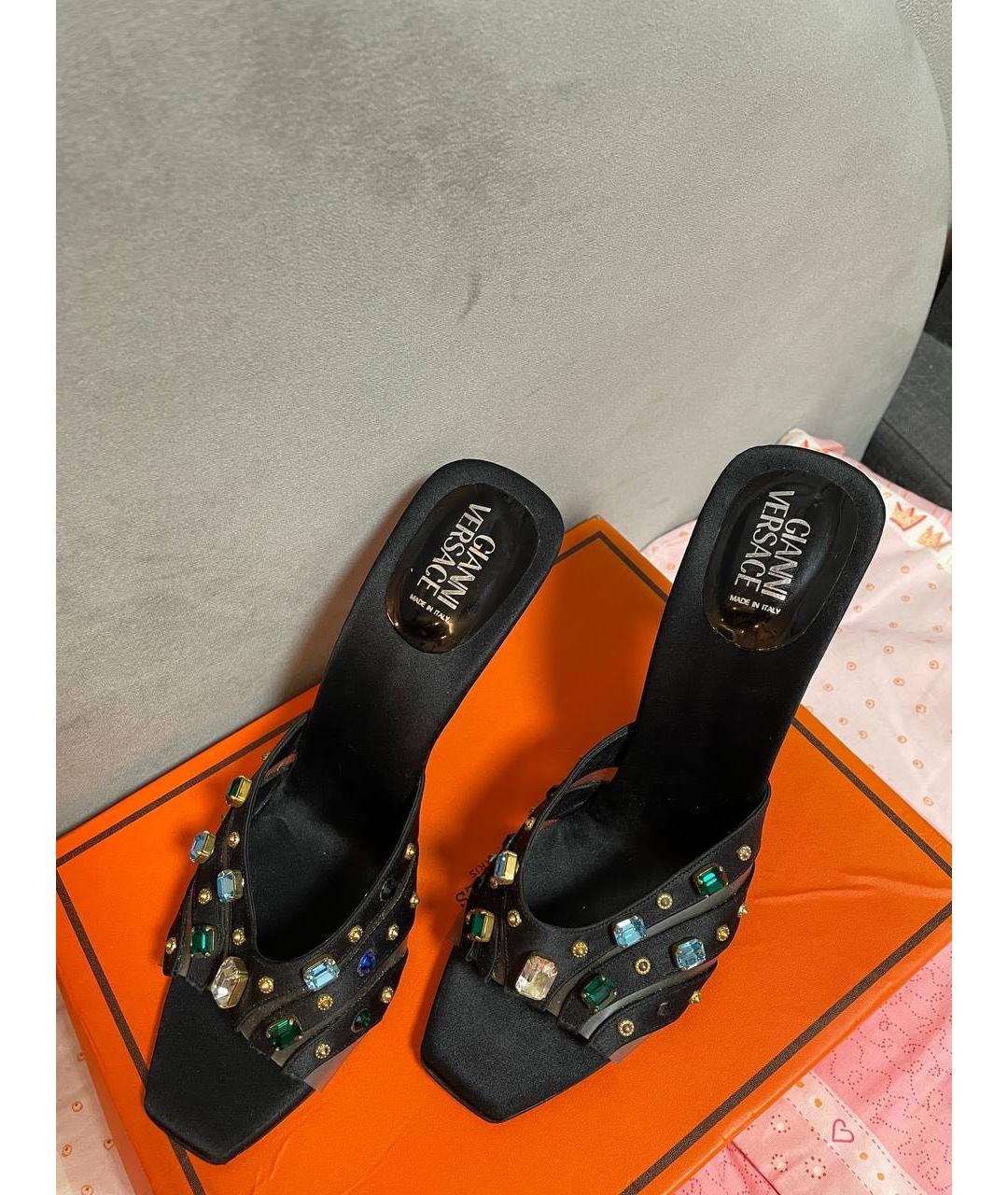VERSACE Черные туфли, фото 4