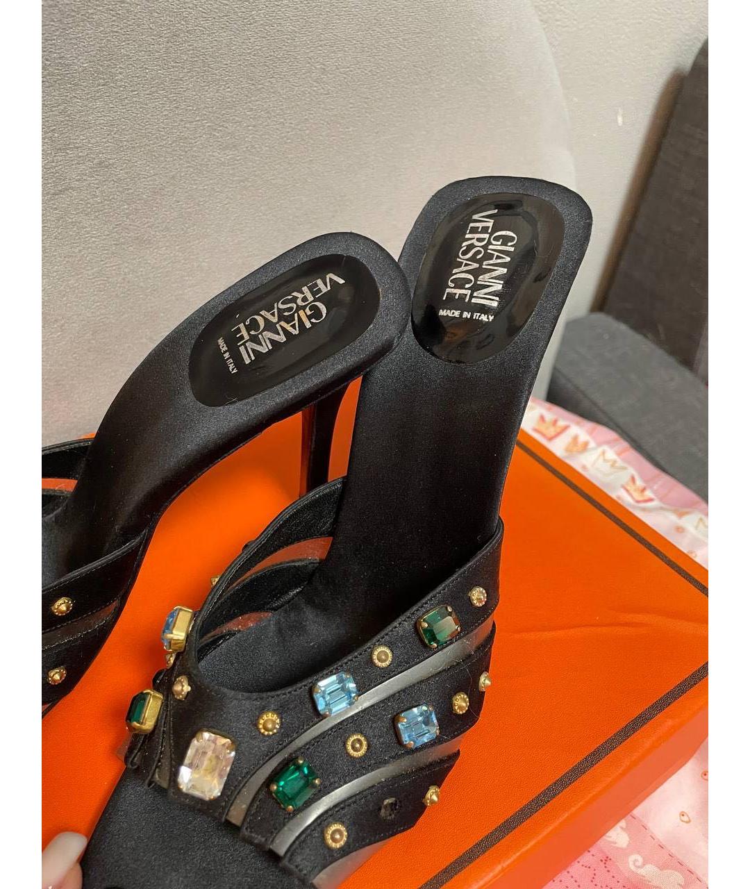 VERSACE Черные туфли, фото 3