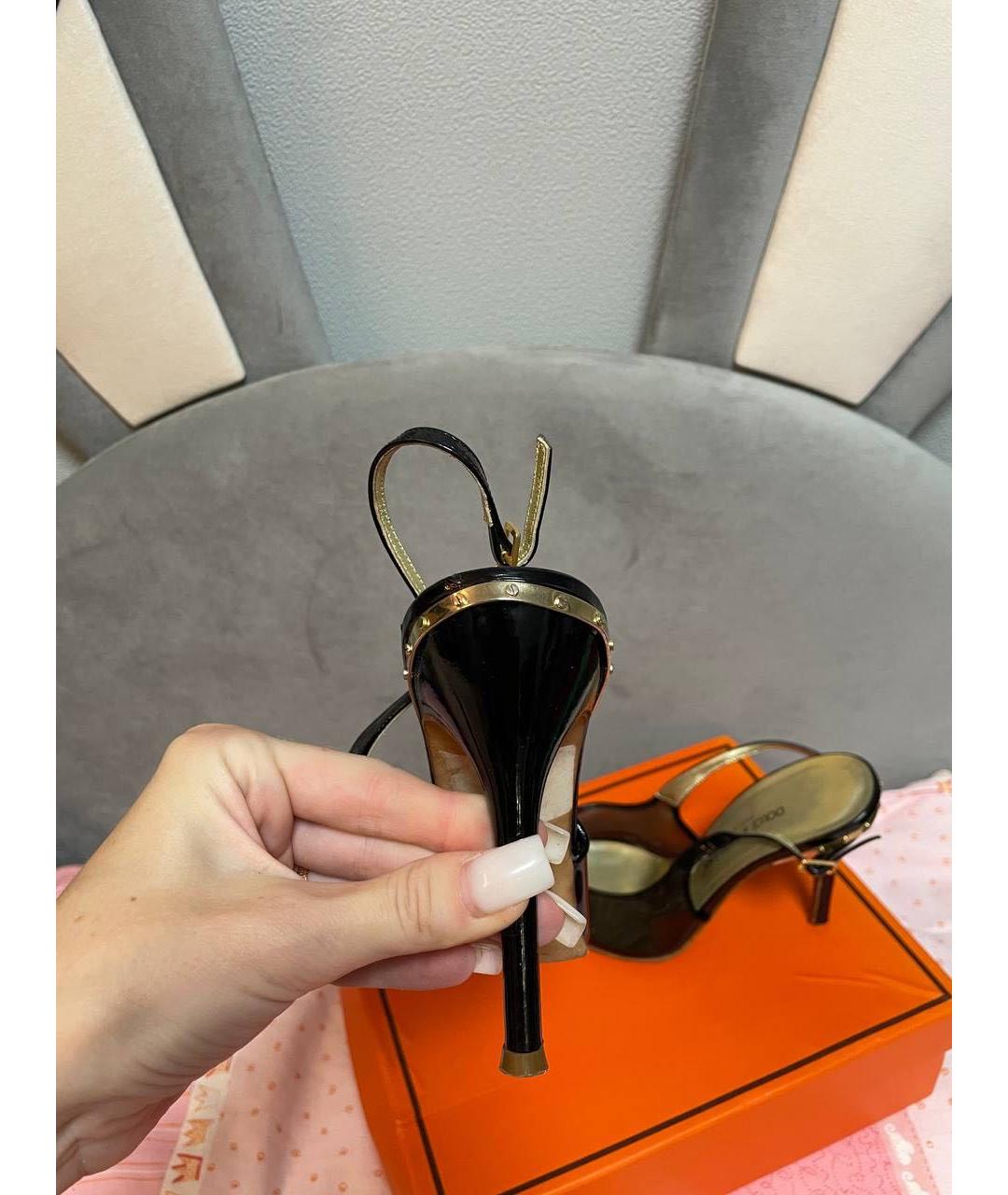 DOLCE&GABBANA Черные резиновые туфли, фото 7