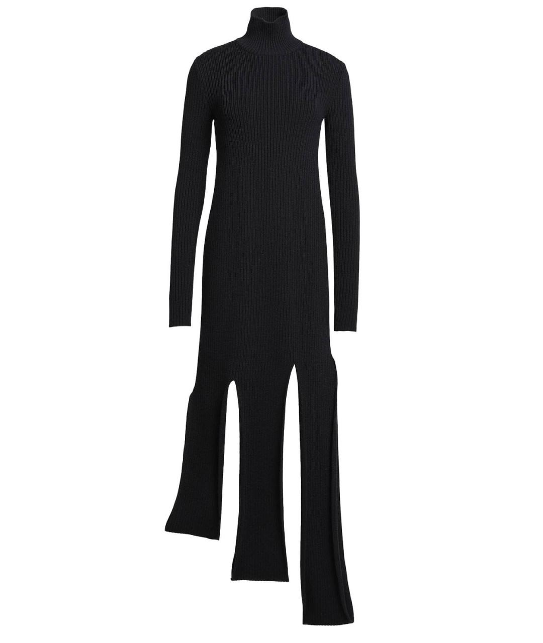 BOTTEGA VENETA Черное шерстяное коктейльное платье, фото 1