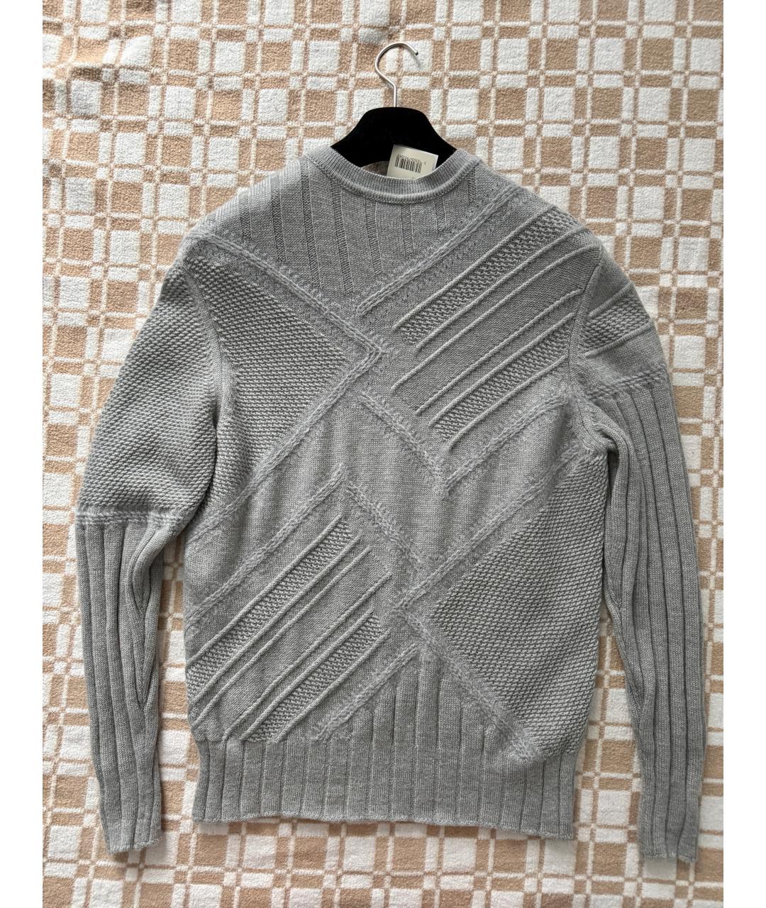 BILANCIONI Серый шерстяной джемпер / свитер, фото 6