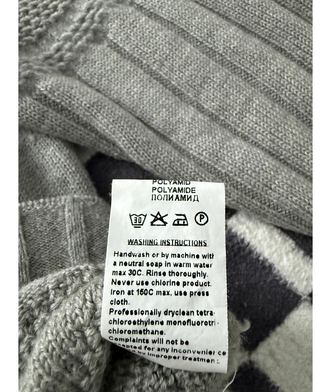 BILANCIONI Серый шерстяной джемпер / свитер, фото 3