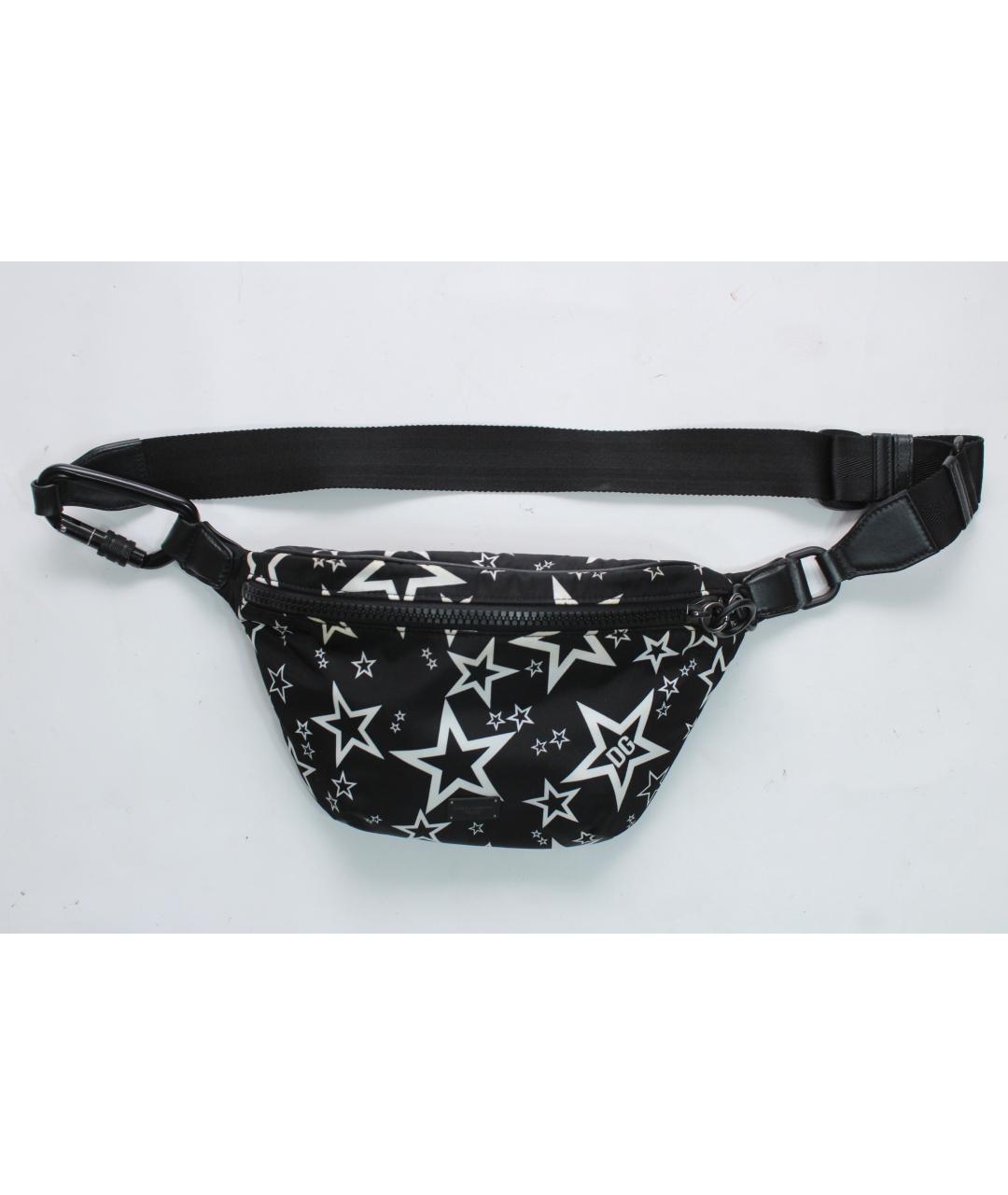 DOLCE&GABBANA Черная поясная сумка, фото 3