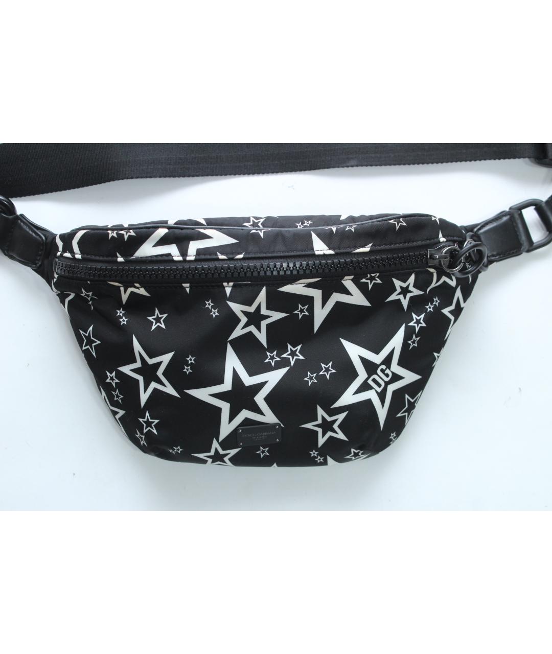DOLCE&GABBANA Черная поясная сумка, фото 5