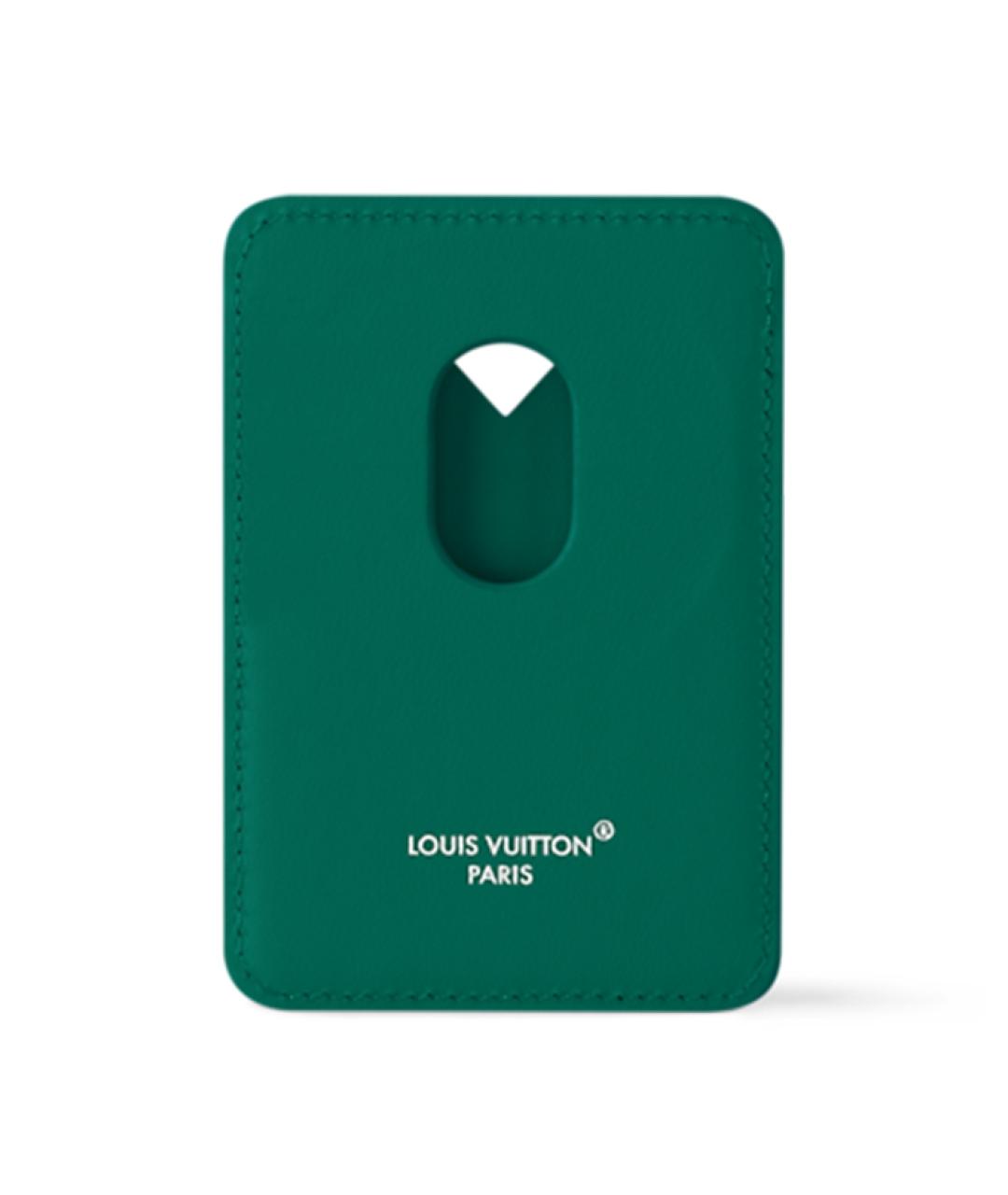 LOUIS VUITTON Коричневый кожаный кардхолдер, фото 3