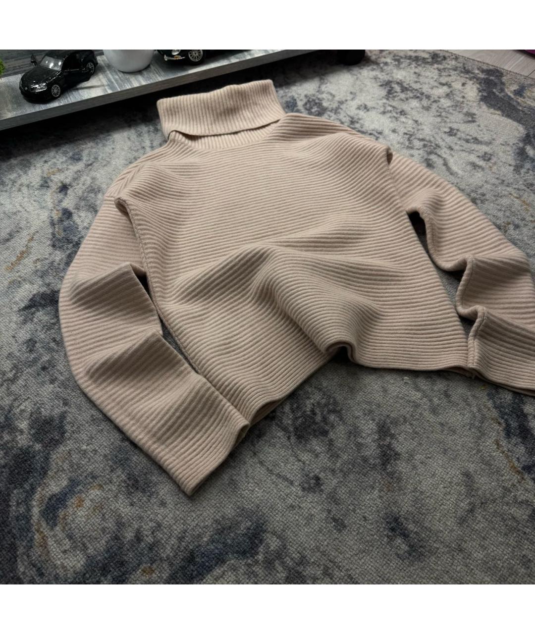 AGNONA Бежевый кашемировый джемпер / свитер, фото 4