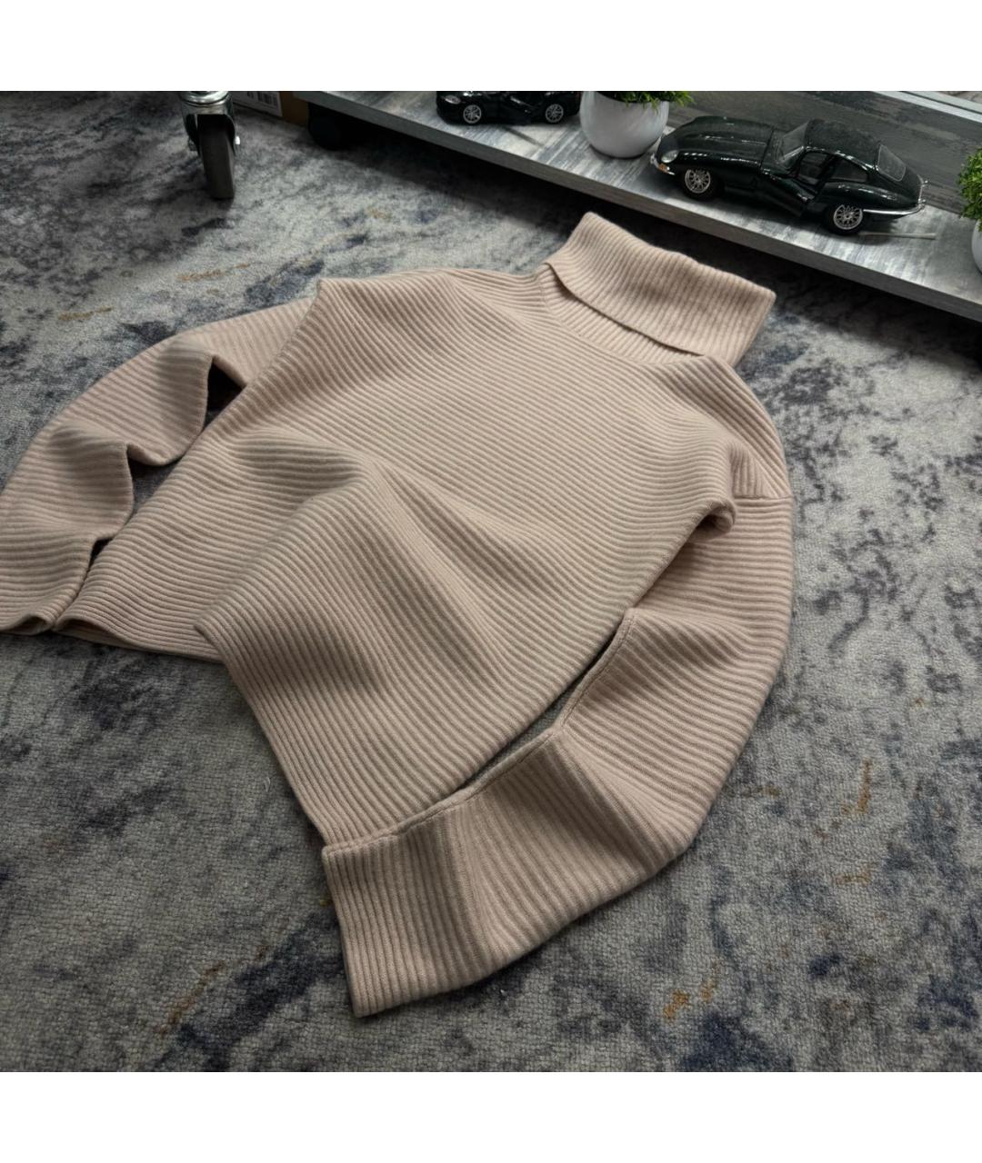 AGNONA Бежевый кашемировый джемпер / свитер, фото 3