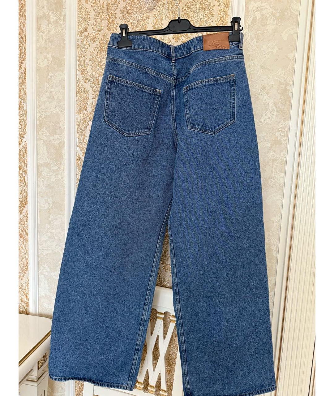 MAGDA BUTRYM Синие хлопковые джинсы клеш, фото 6