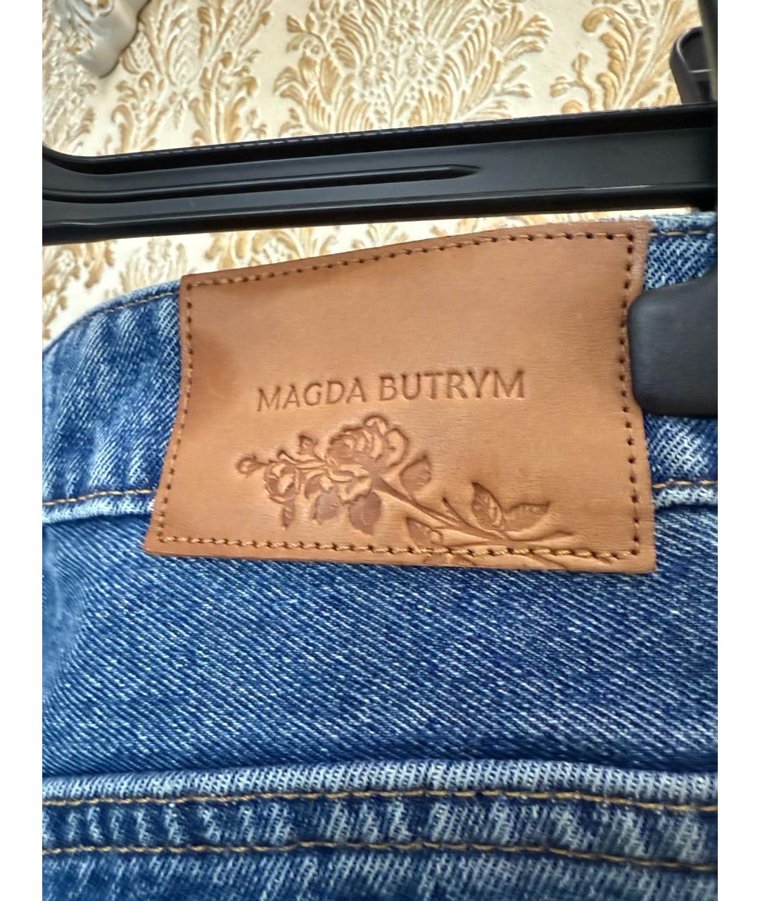 MAGDA BUTRYM Синие хлопковые джинсы клеш, фото 3