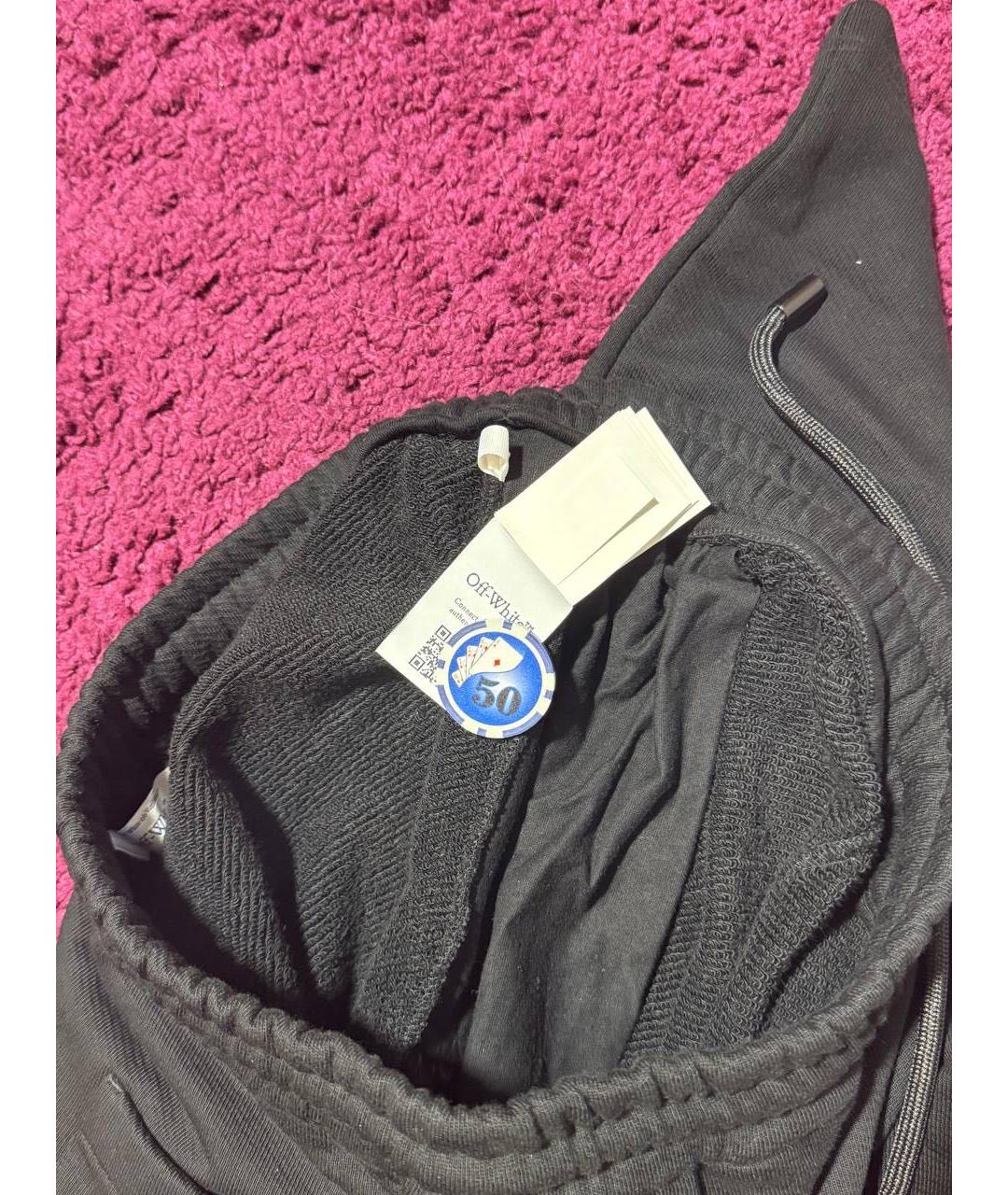 OFF-WHITE Черные повседневные брюки, фото 4