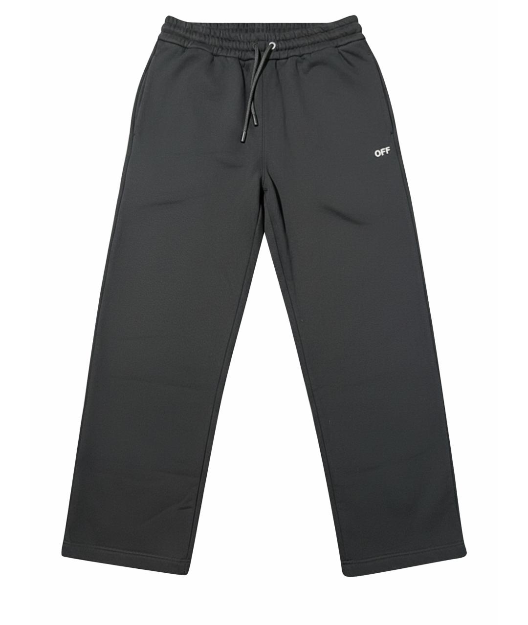 OFF-WHITE Черные повседневные брюки, фото 1